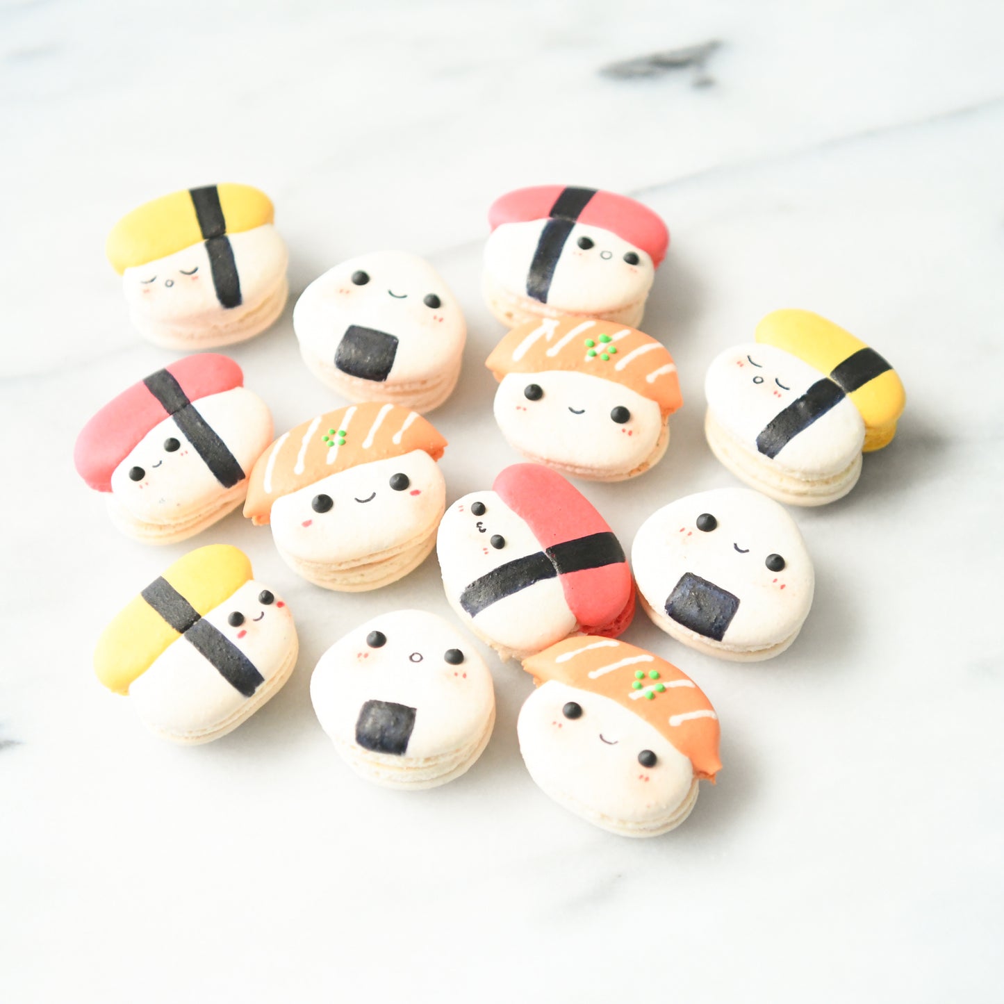 4pcs Kawaii Sushi Macarons in Gift Box | Special Price S$15.80