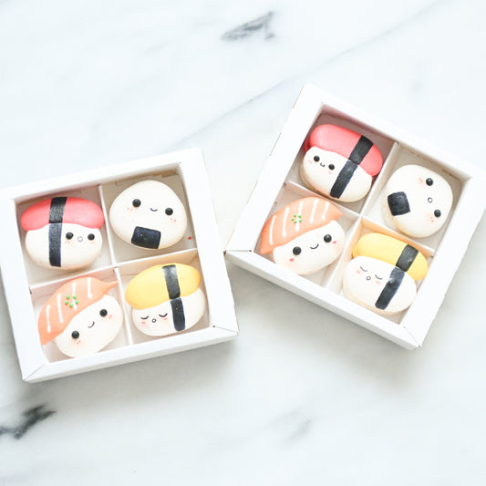 4pcs Kawaii Sushi Macarons in Gift Box  | Special Price S$15.80