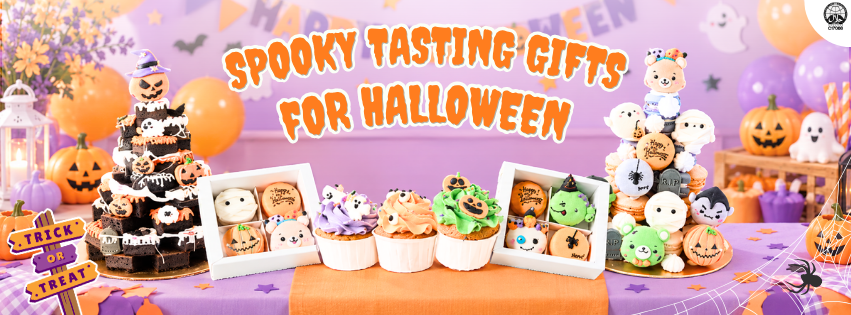 Halloween Macarons Gift Box for a Spooktacular Celebration