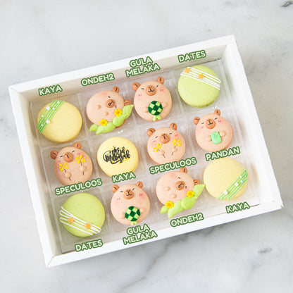 Happy Eid Mubarak! | Capybara Eid 12in1 Macaron Set In Gift Box | $61.80 Nett