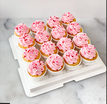 Pastel Pink Mini Cupcakes 16 pcs Set | $48.80 nett only