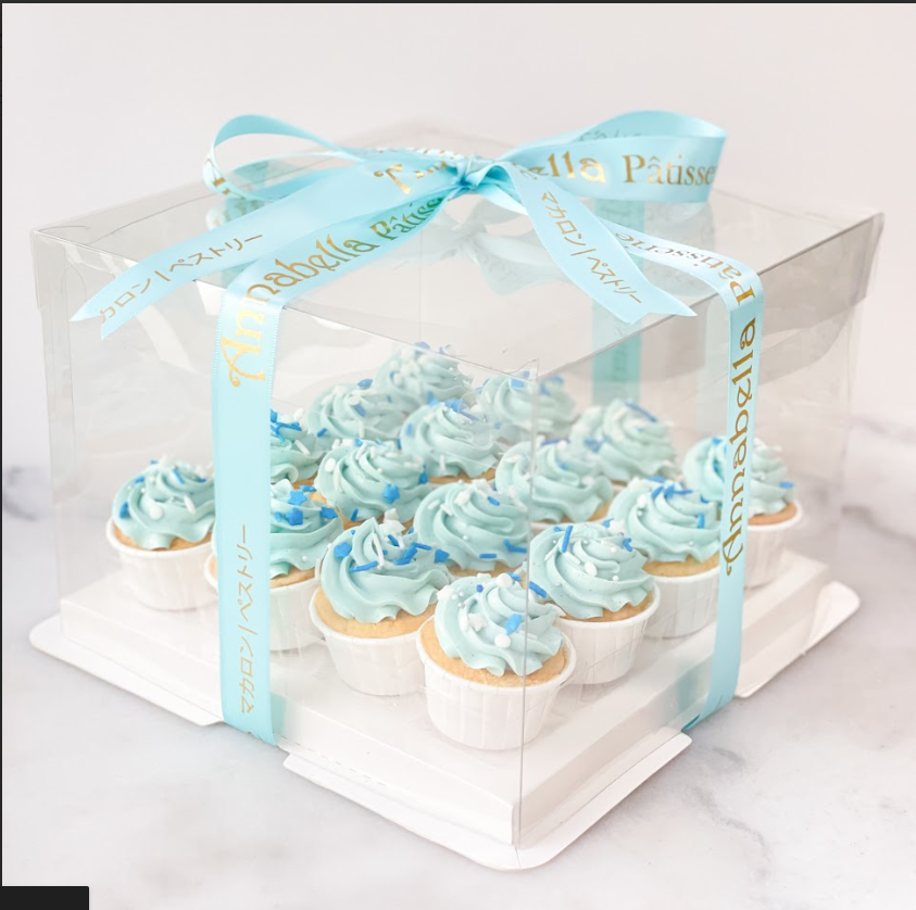 Pastel Blue Mini Cupcakes 16 pcs Set | $48.80 nett only