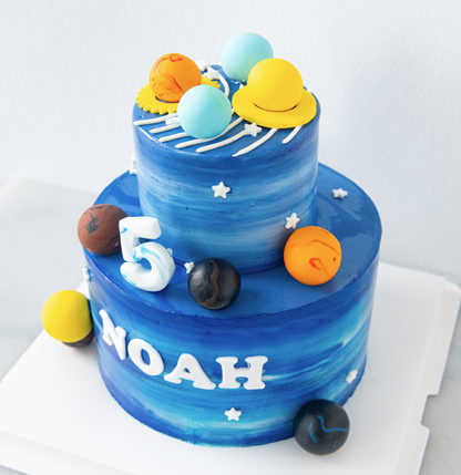 Customized Cake - Planets & Universe (Next available date: 6 Feb 2025)