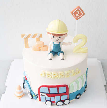 Customized Cake - Construction Worker