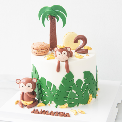 Customized Cake - Monkey & Bananas