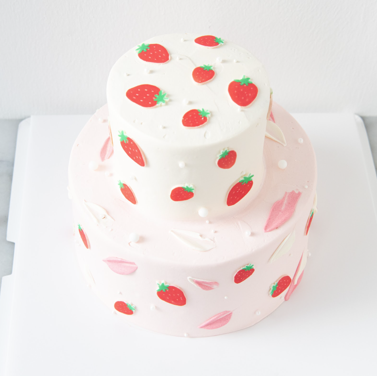 Customized Cake - Lots of Strawberries