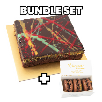 Bundle Set| Dubai Kunafa Brownie + 3pcs Kunafa Macaron | $43 Limited Offer