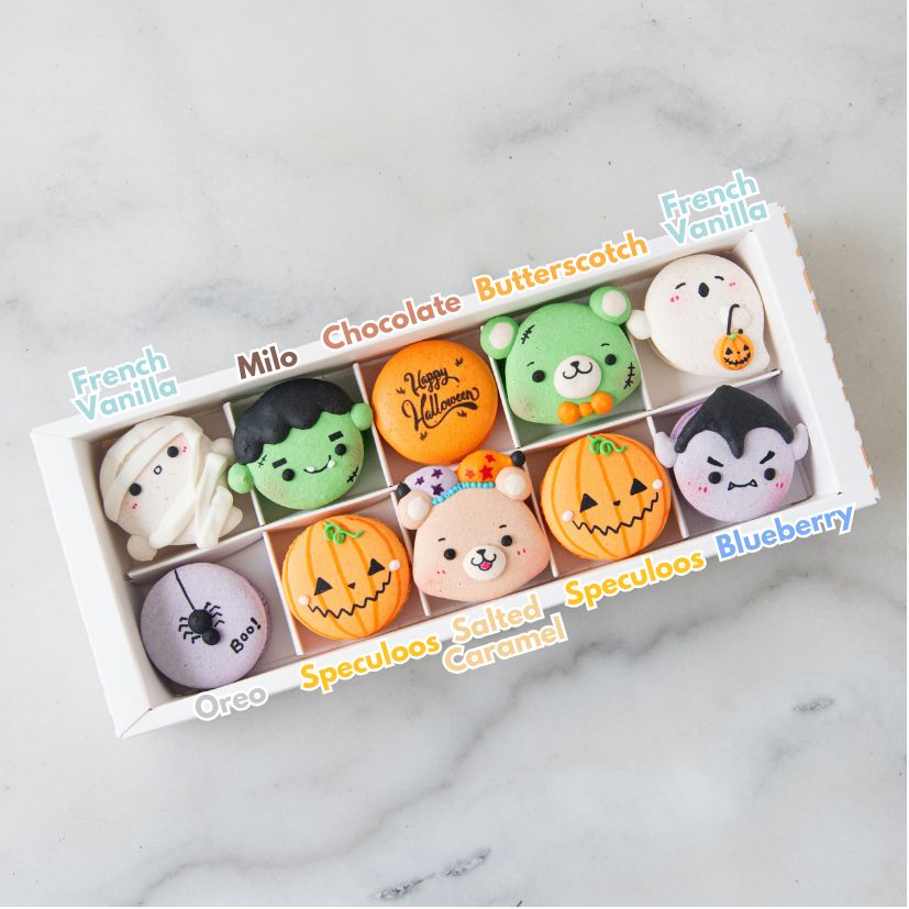 Happy Halloween | 10in1 Wicked Monster Bites Macaron | $45.80 Nett