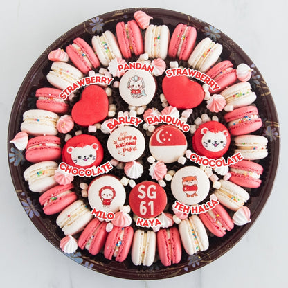 Happy National Day | One Singapore Jumbo Treasure Macaron Set | $118 Nett
