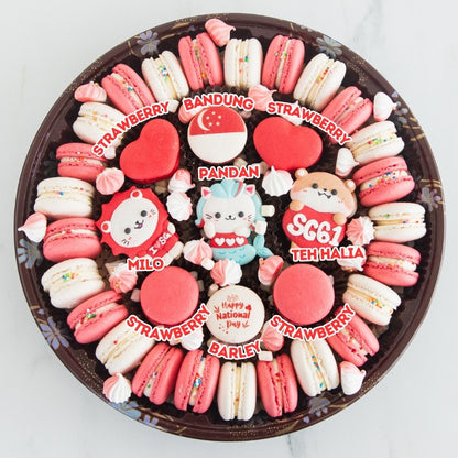 Happy National Day | SG61 Jumbo Treasure Macaron Set | $128 Nett