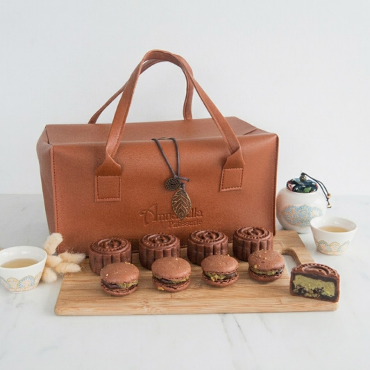 Happy Mid Autumn | Limited Edition Kunafa Snowskin Truffle Mooncakes 4+4pcs set | $58.80 (U.P. $158.00)