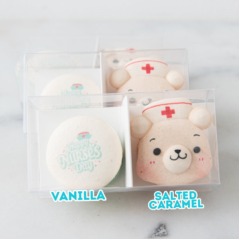 Happy Nurse Day | 2in1 Loving Guardian Male Bear Macarons | $8.80 Nett Only