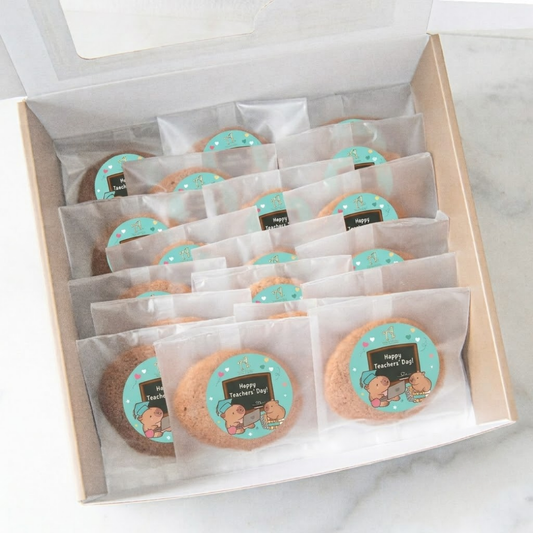 Happy Teacher's Day l Chocolate Chip Cookies 1pc x 20 packs (Individual Packed) | Halal Certified | Limited Qty 1st 100 Order | $25.8 Nett