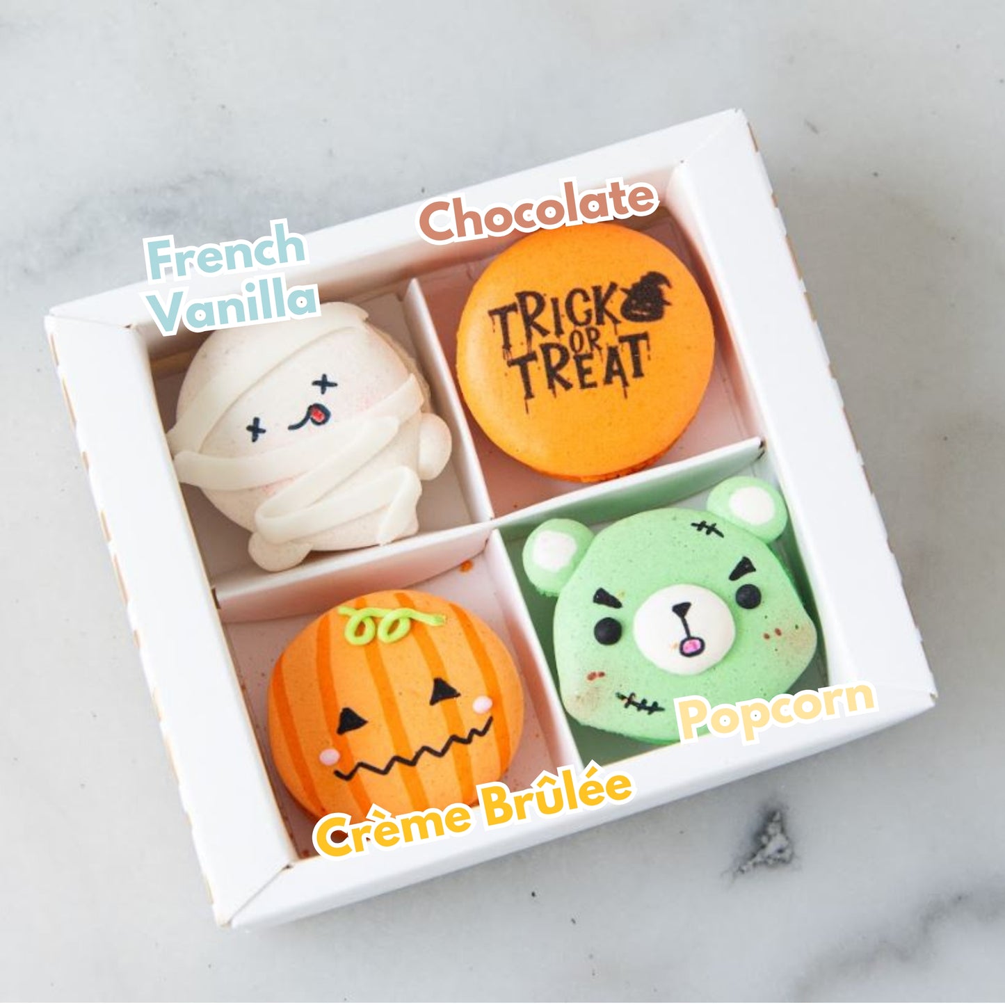 Happy Halloween | 4in1 Haunted Bites Macaron | $13.90 Nett