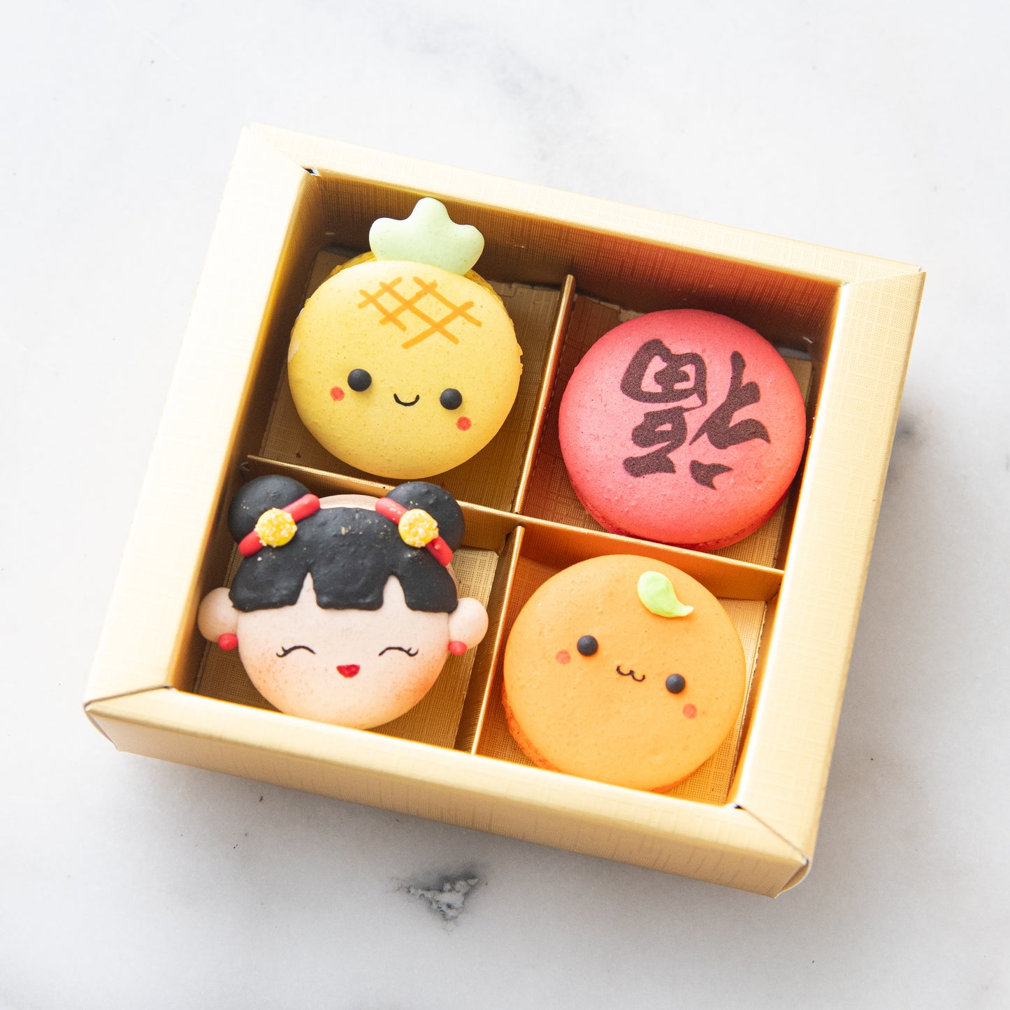 Year Of The Dragon! | 4in1 Lucky Girl Macarons in Gift Box | $12.80 Nett only