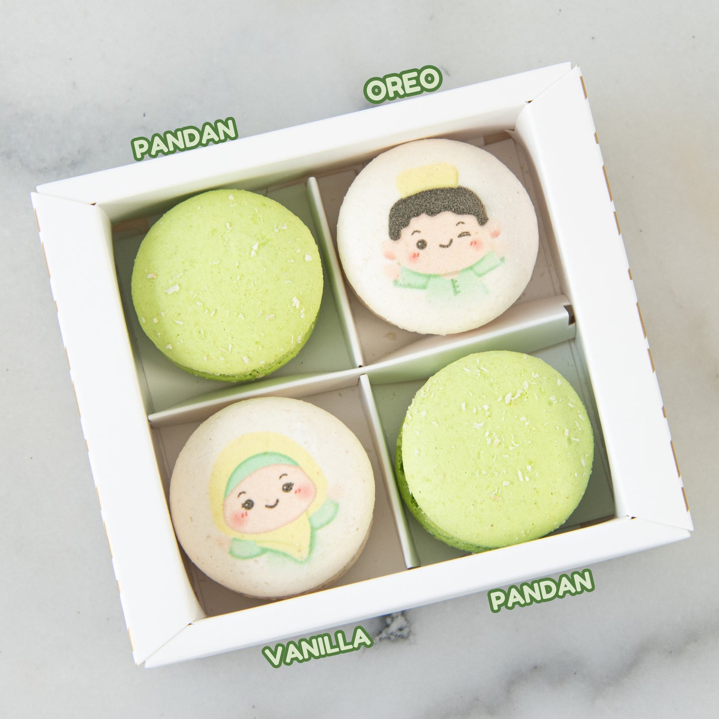 Happy Eid Mubarak! | Eid Delight 4in1 Macaron In Gift Box | $12.80 Nett