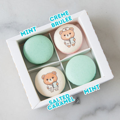 Happy Nurse Day | 4in1 Sweet Care Nurse Bear Macaron In Gift Box | $11.80 Nett