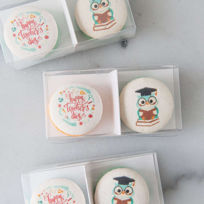 Happy Teacher's Day | 2in1 Owl Printing Macaron | $7.80 Nett