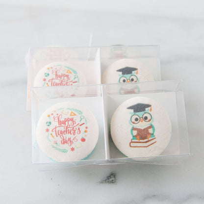 Happy Teacher's Day | 2in1 Owl Printing Macaron | $7.80 Nett