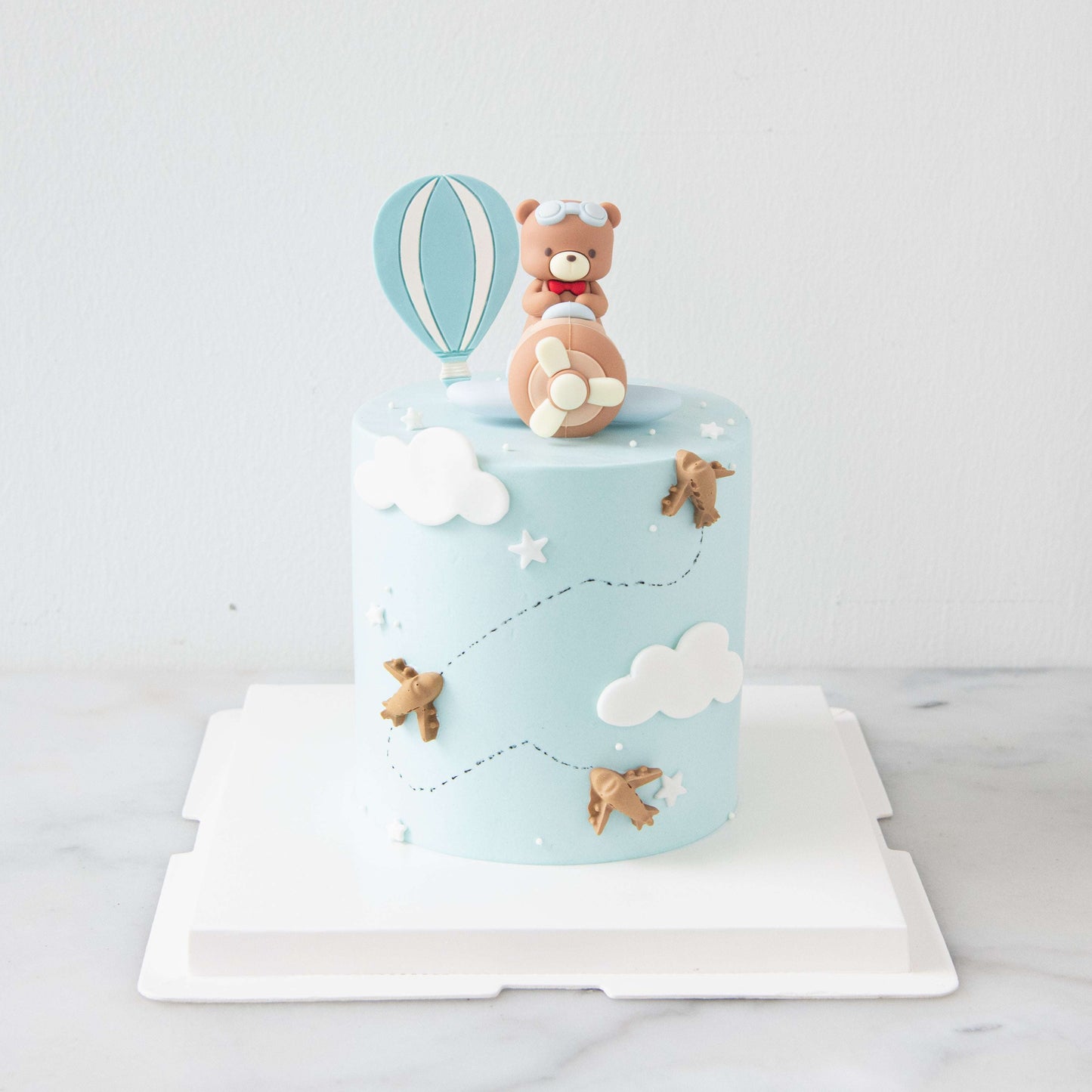 Customized Cake - Sky Adventure Bear Cake