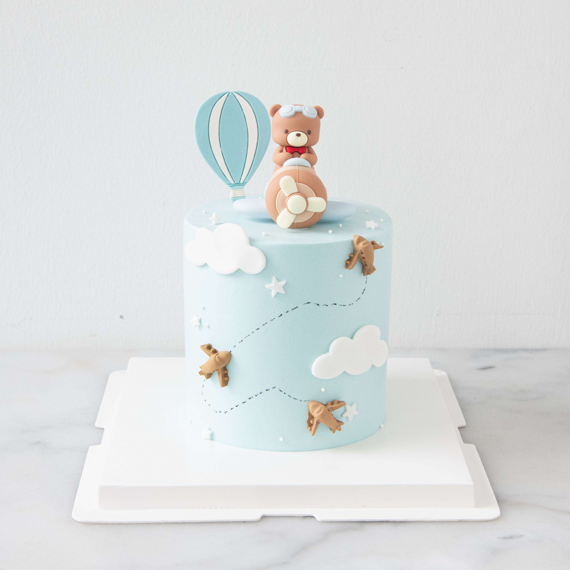 Customized Cake - Sky Adventure Bear Cake