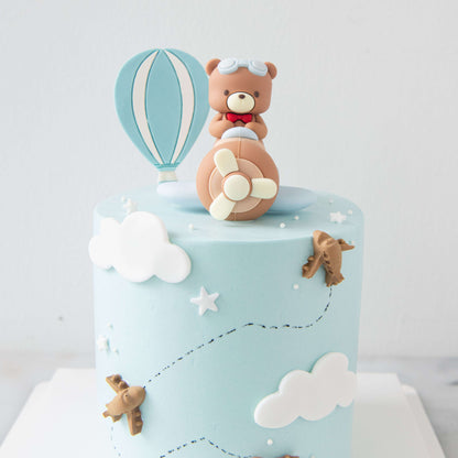 Customized Cake - Sky Adventure Bear Cake