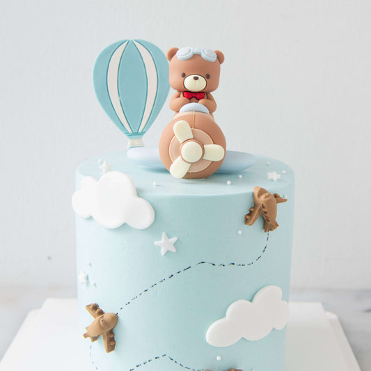 Customized Cake - Sky Adventure Bear Cake