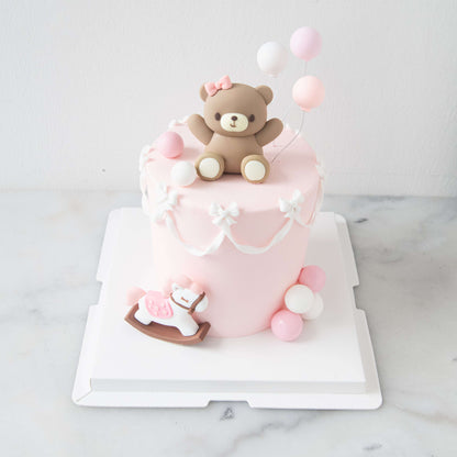 Customized Cake - Pink Teddy Dream Cake