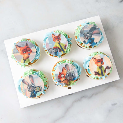 Disney Zootopia 6pcs Cupcake |($38.80 Nett)