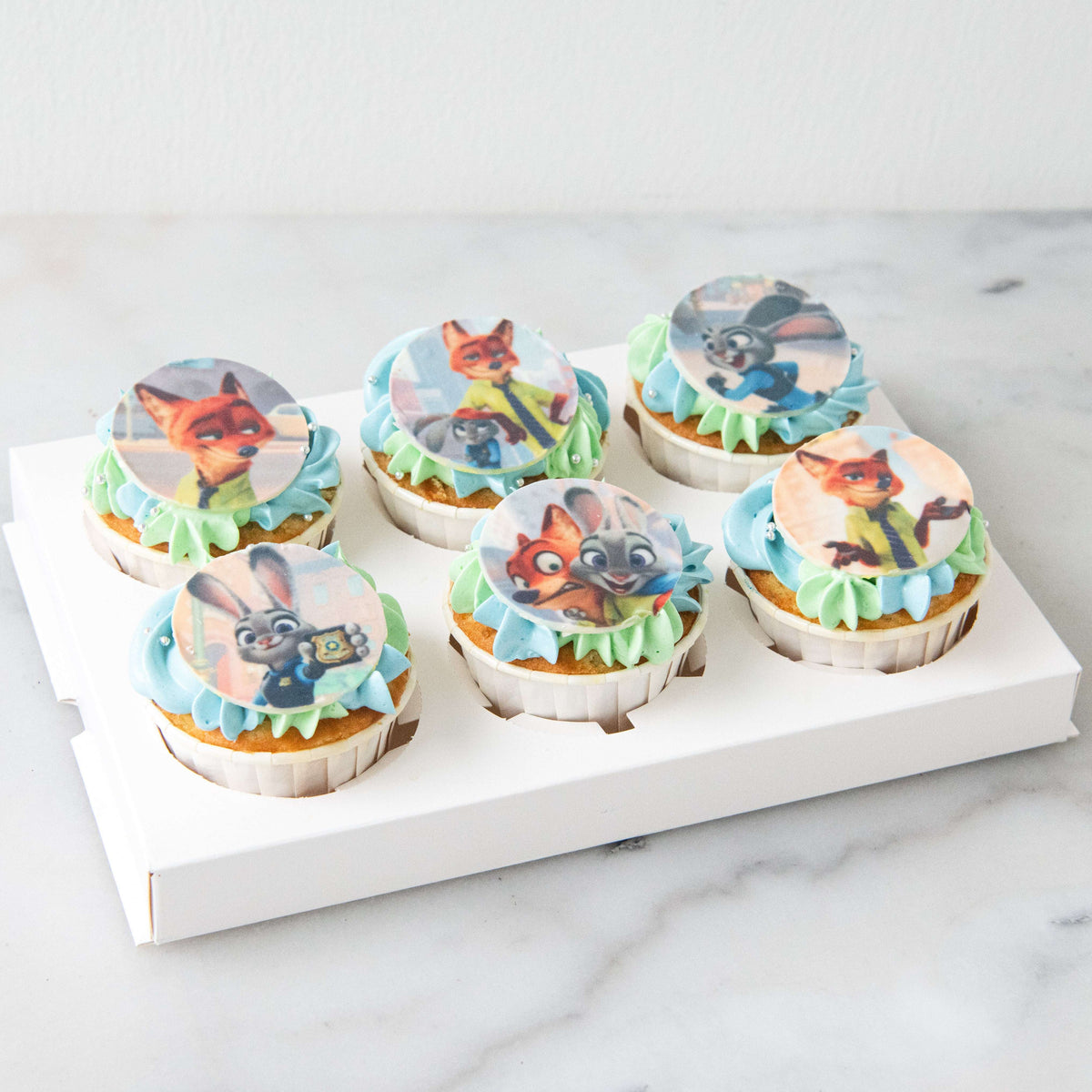 Disney Zootopia 6pcs Cupcake |($38.80 Nett)