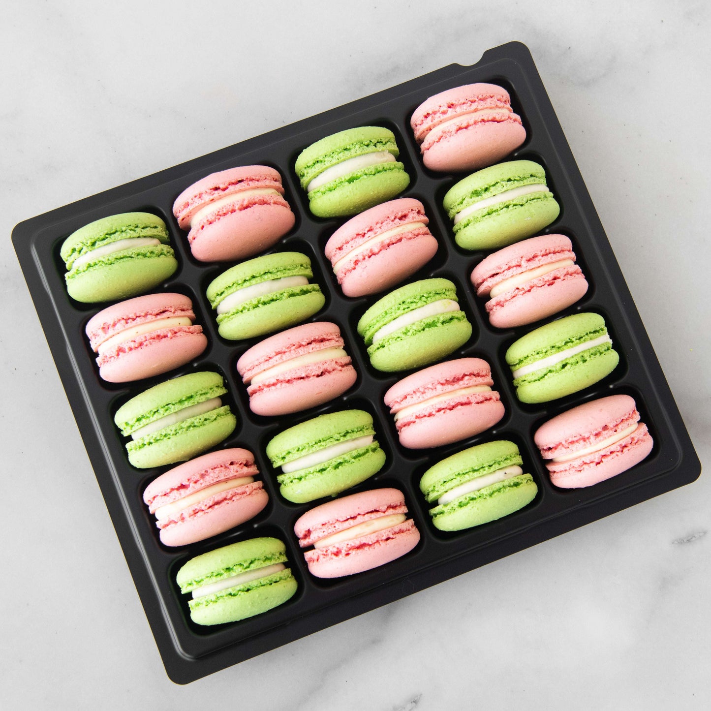Pink and Green 20 pcs Party Tray Macarons | (U.P $98.80)