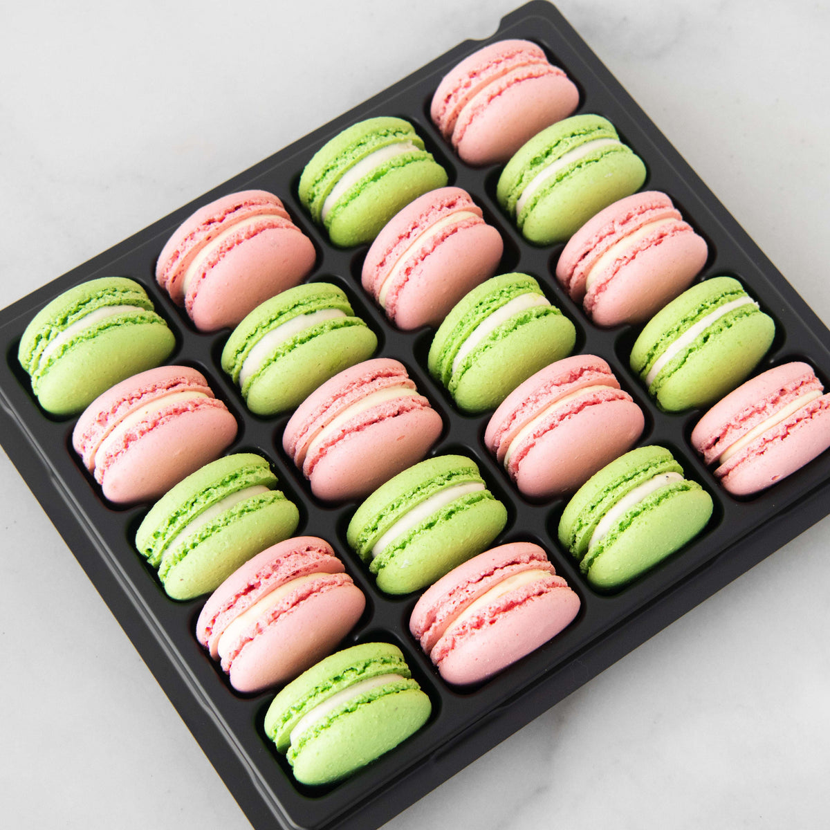 Pink and Green 20 pcs Party Tray Macarons | (U.P $98.80)