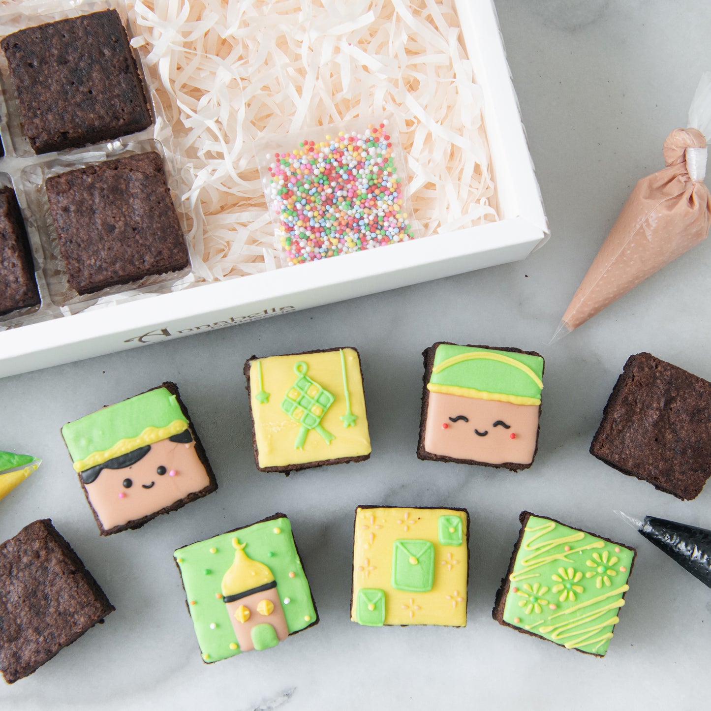 Happy Eid Mubarak! | DIY Raya Brownie In Gift Box | $21.90 Nett