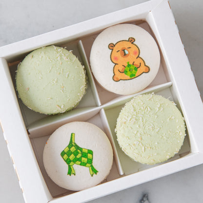 Happy Eid Mubarak! | 4in1 Capybara Printed Macaron In Gift Box | $12.80 Nett