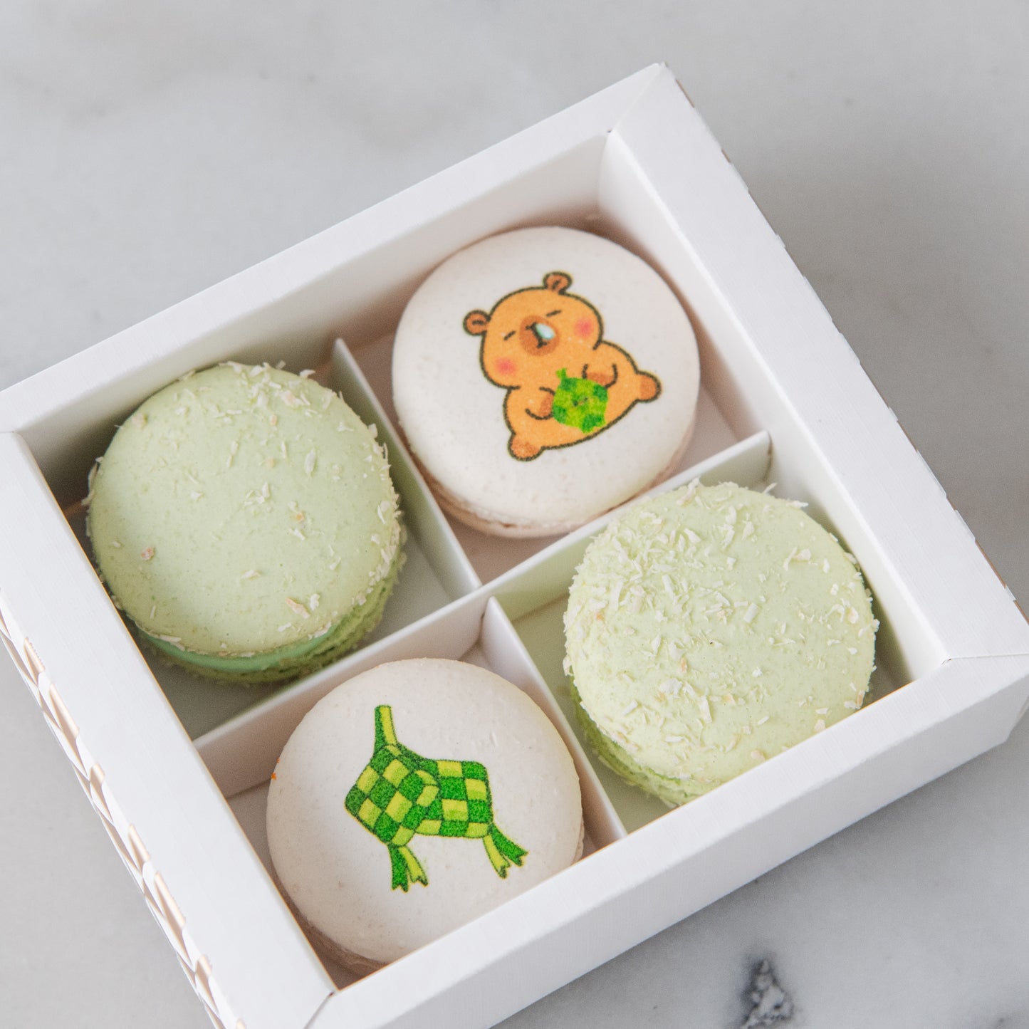 Happy Eid Mubarak! | 4in1 Capybara Printed Macaron In Gift Box | $12.80 Nett