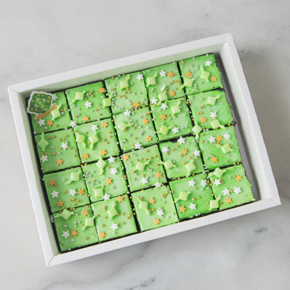 Happy Eid Mubarak! | 20Pcs Pandan Brownie In Gift Box | $23.80 Nett