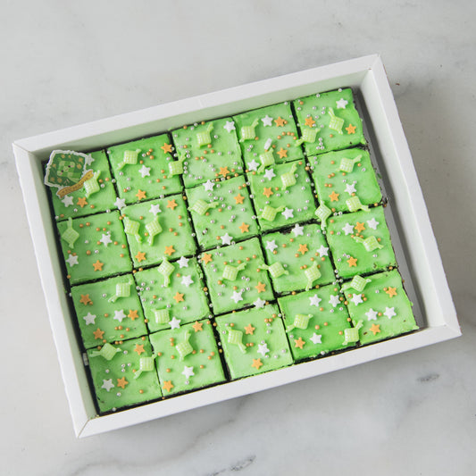 Happy Eid Mubarak! | 20Pcs Pandan Brownie In Gift Box | $23.80 Nett