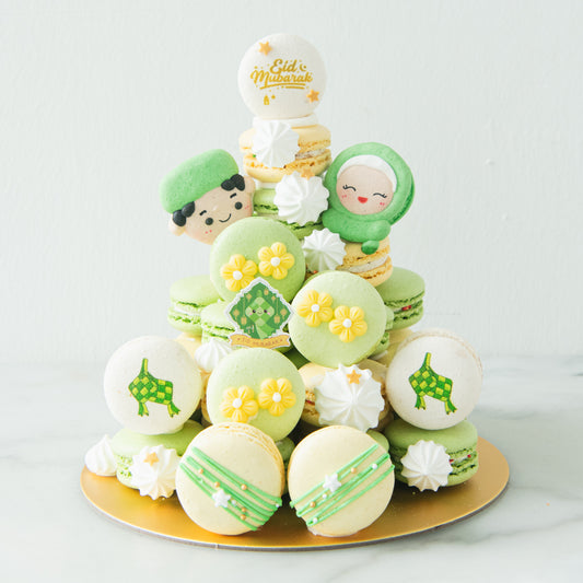 Happy Eid Mubarak! | Moon & Stars Macaron Tower | $158 Nett