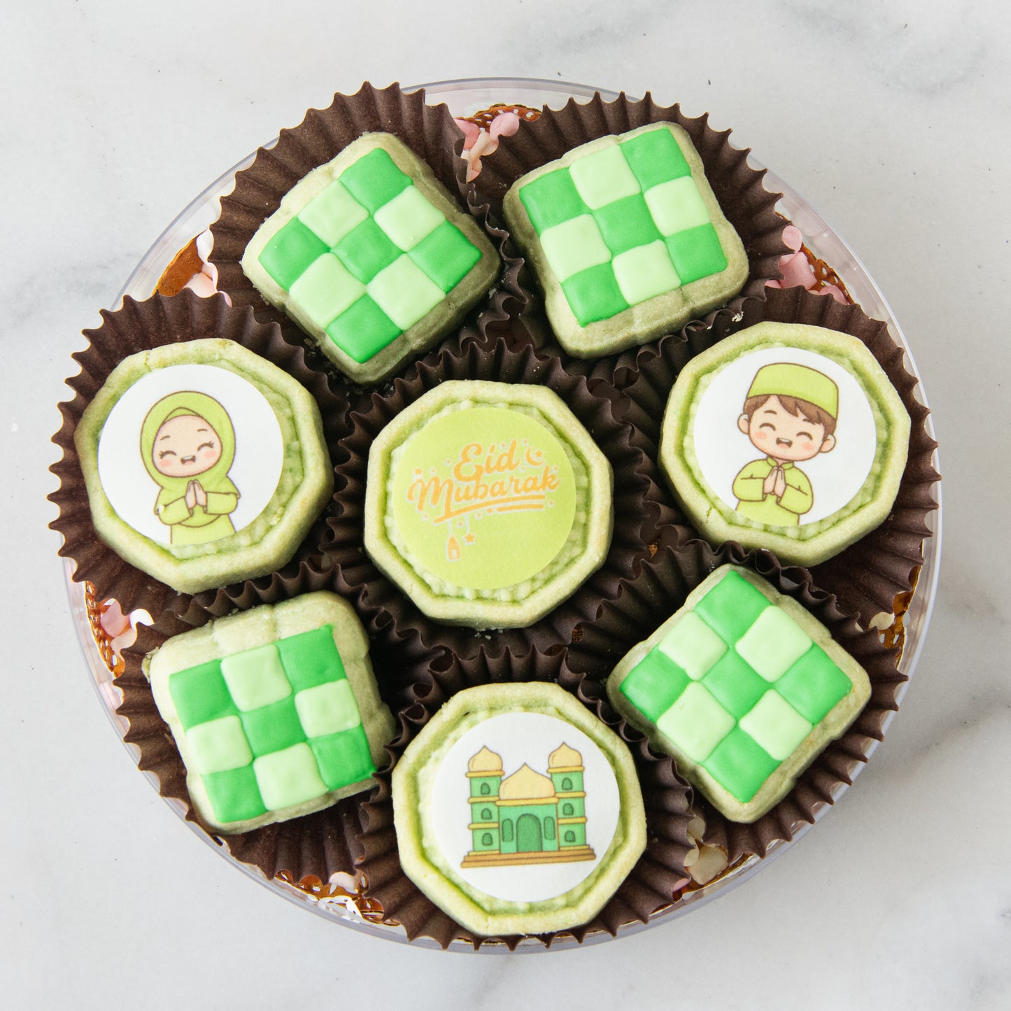 Happy Eid Mubarak! | Festive 8pcs Pandan Pineapple Tart | $38.80 Nett