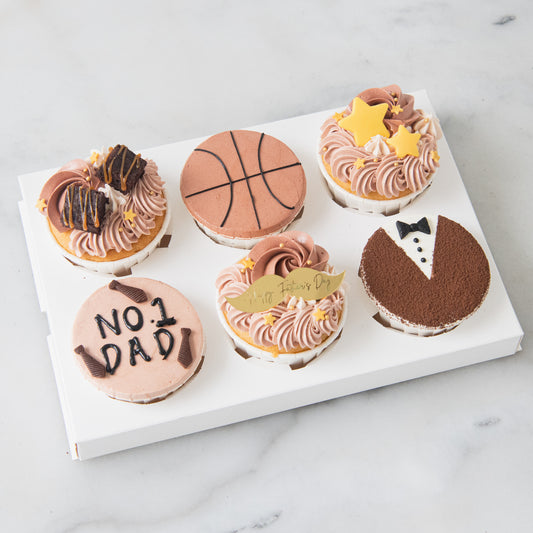 Happy Father's Day! | Cheers to Dad  6pcs Cupcakes In Gift Box | $43.80 Nett