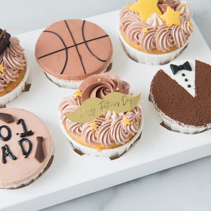 Happy Father's Day! | Cheers to Dad  6pcs Cupcakes In Gift Box | $43.80 Nett