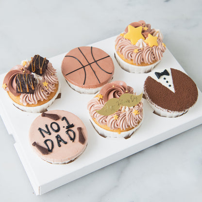 Happy Father's Day! | Cheers to Dad  6pcs Cupcakes In Gift Box | $43.80 Nett