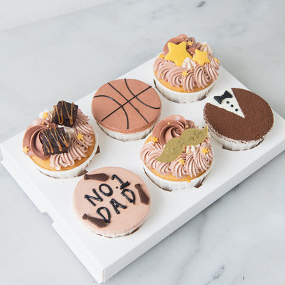 Happy Father's Day! | Cheers to Dad  6pcs Cupcakes In Gift Box | $43.80 Nett