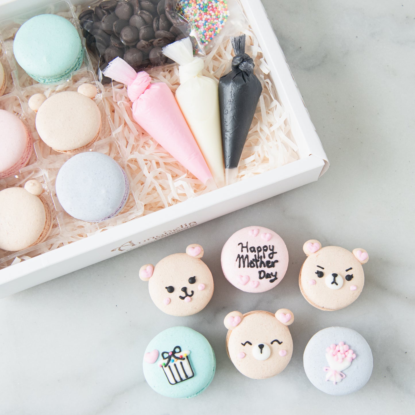 Happy Mom's Day | DIY Bear Macarons Set | 50% OFF first 100  | $19.90 nett only