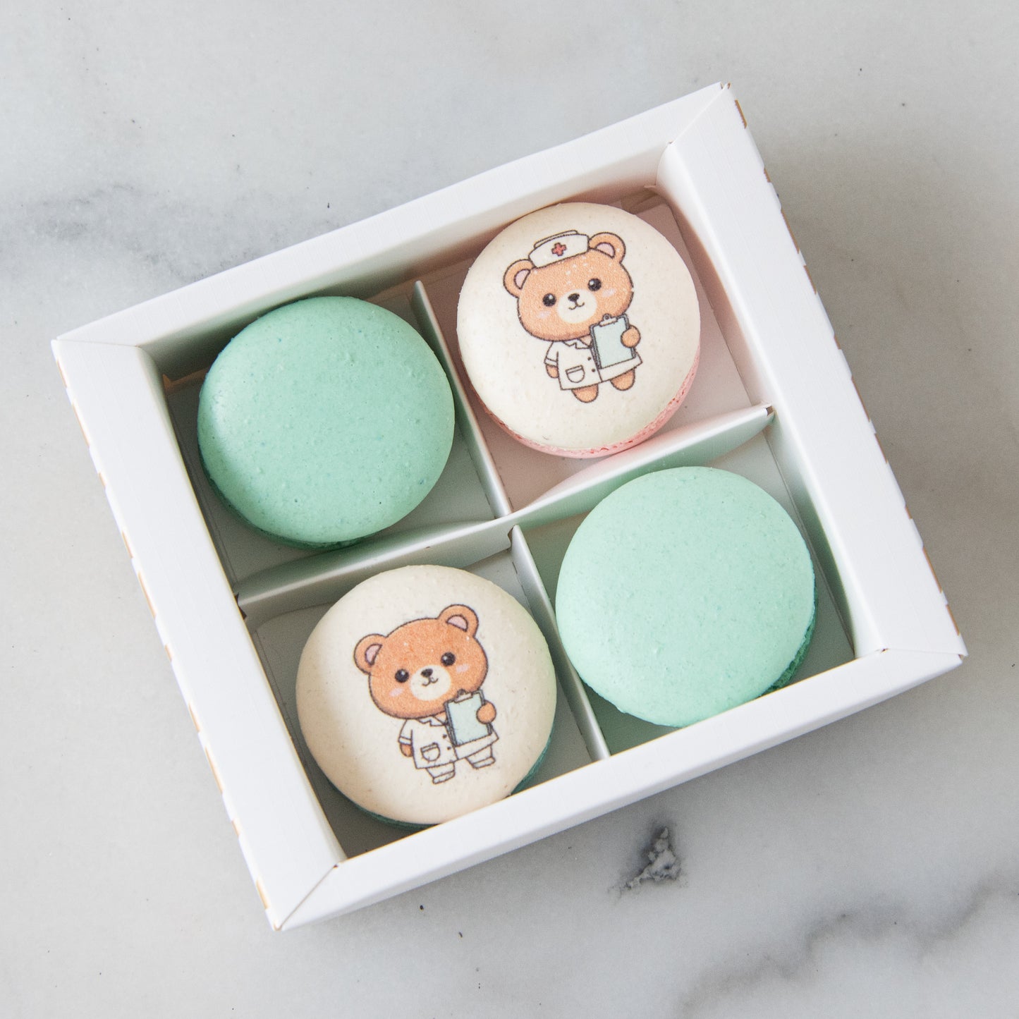 Happy Nurse Day | 4in1 Sweet Care Nurse Bear Macaron In Gift Box | $11.80 Nett
