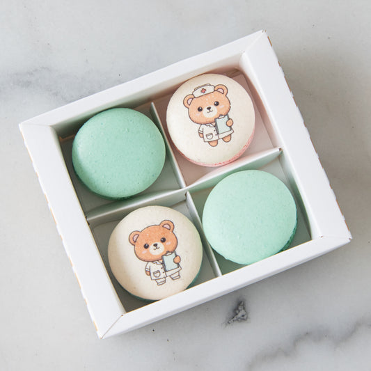 Happy Nurse Day | 4in1 Sweet Care Nurse Bear Macaron In Gift Box | $11.80 Nett