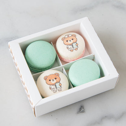Happy Nurse Day | 4in1 Sweet Care Nurse Bear Macaron In Gift Box | $11.80 Nett