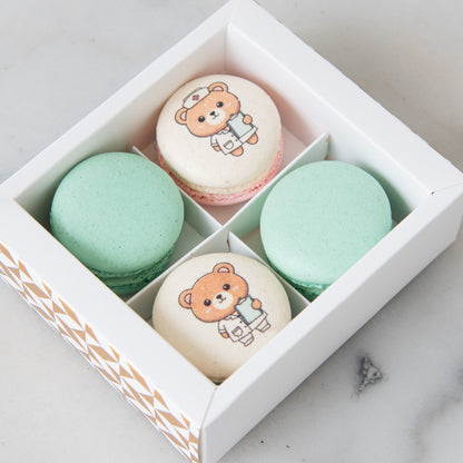 Happy Nurse Day | 4in1 Sweet Care Nurse Bear Macaron In Gift Box | $11.80 Nett