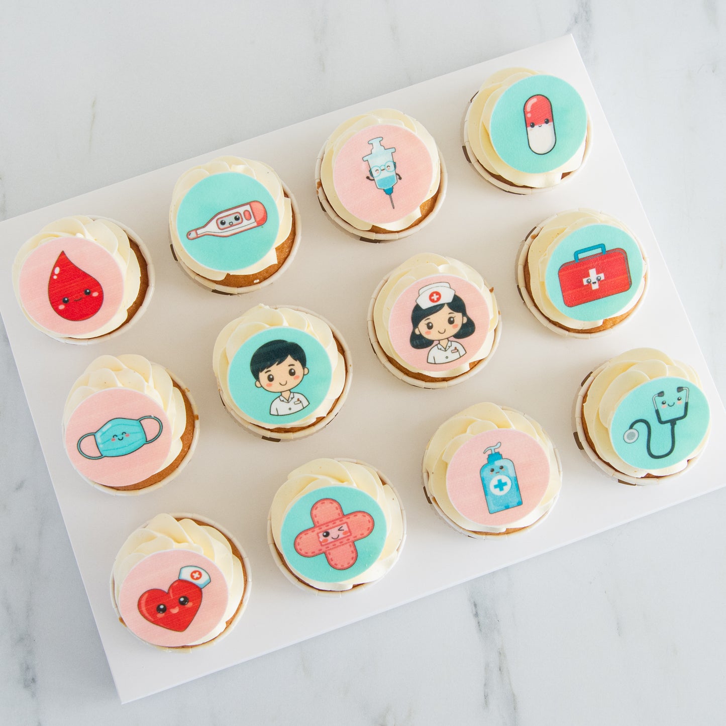 Happy Nurse Day | Healing Bites 12pcs cupcake | $55.80 Nett
