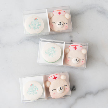 Happy Nurse Day | 2in1 Female Bear Sweets Macarons | $8.80 Nett Only
